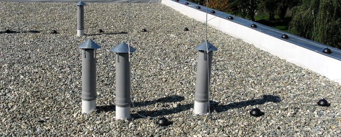 Ballast flat roof