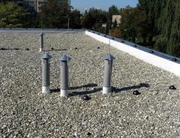 Ballast flat roof